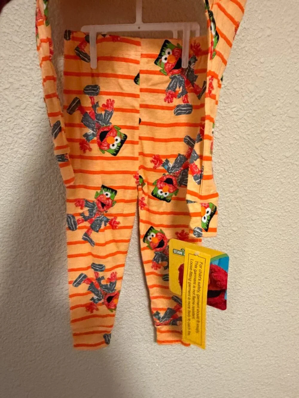 Sesame Street Elmo Frankenstein Halloween Pajama Set Boys 4T NWT